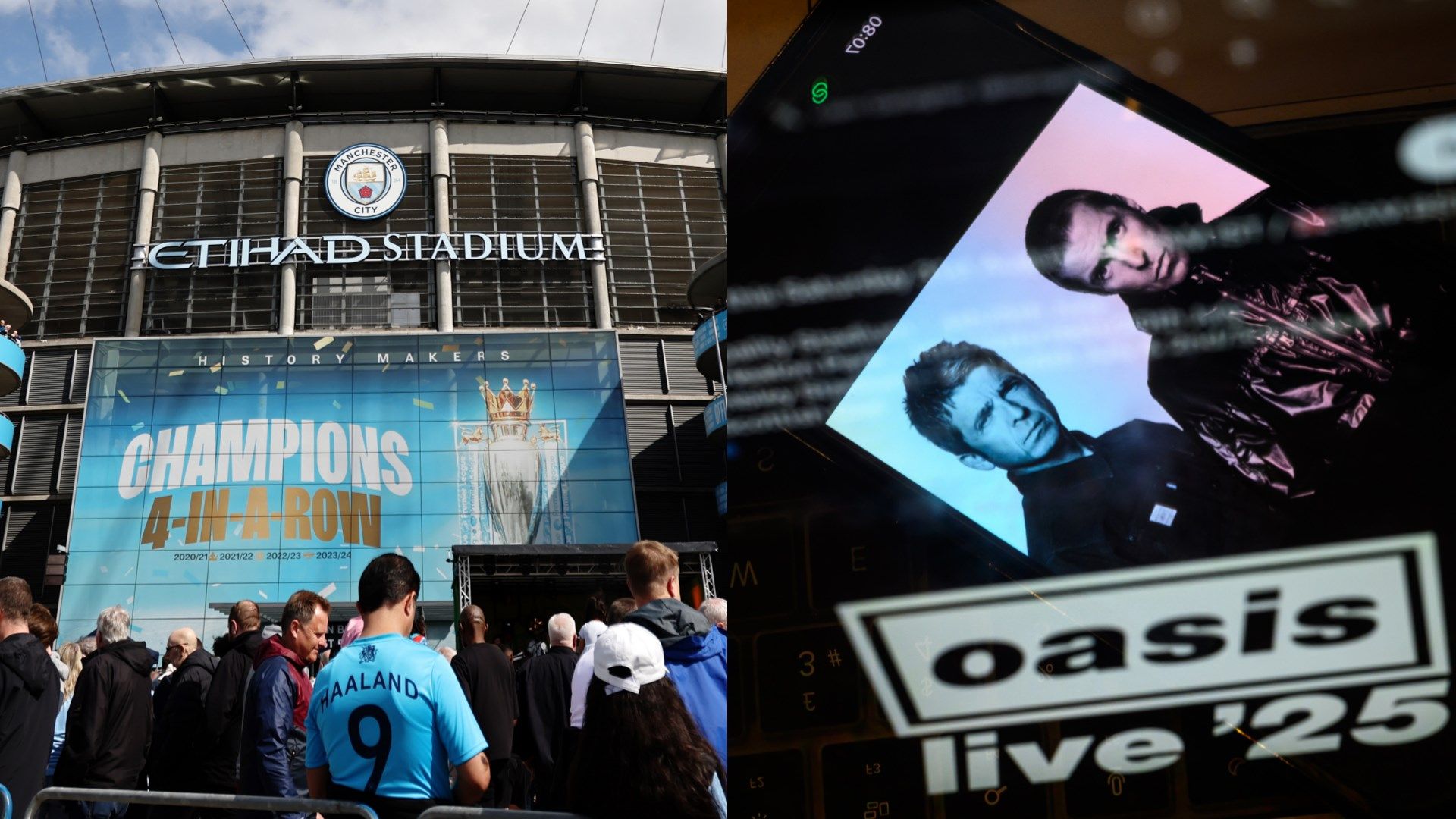 Manchester City x Oasis Up in the Sky T-Shirt | Official Man
